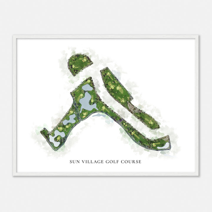 Print of Sun Village Golf Course Classic Map