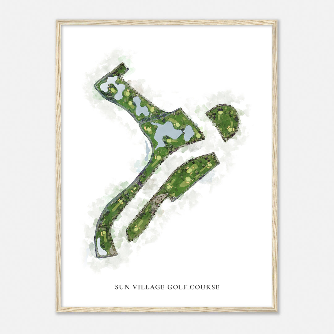 Print of Sun Village Golf Course Classic Map