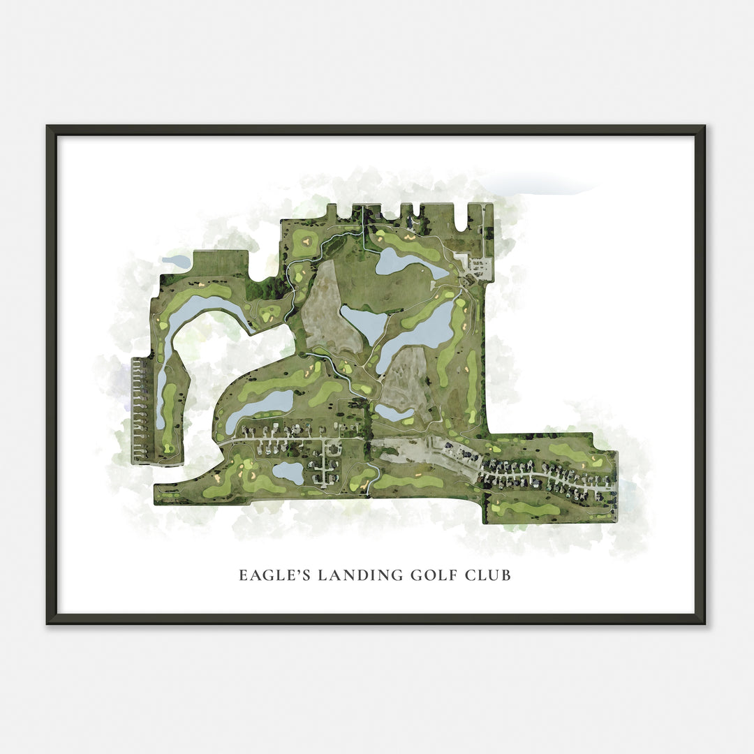 Print of Eagle'S Landing Golf Club Classic Map