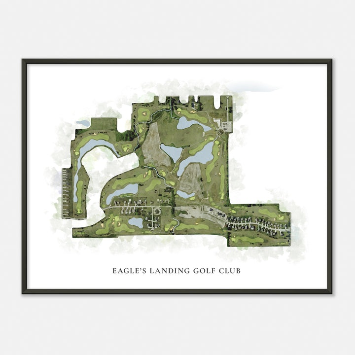 Print of Eagle'S Landing Golf Club Classic Map
