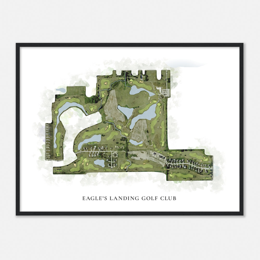 Print of Eagle'S Landing Golf Club Classic Map