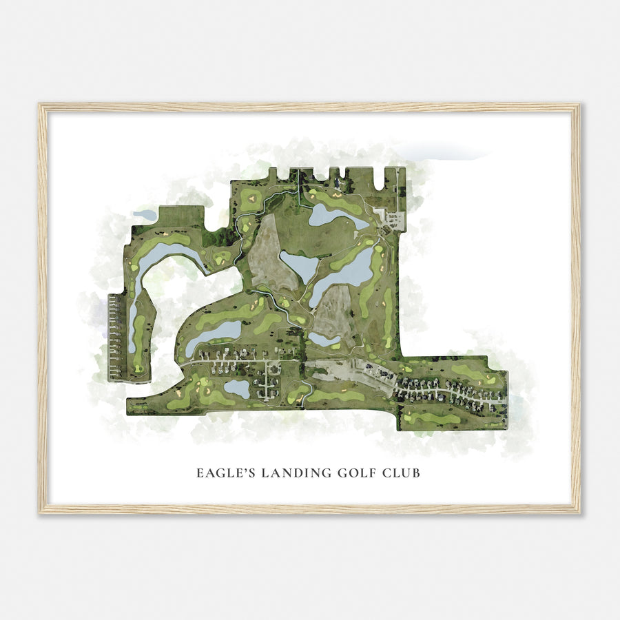 Print of Eagle'S Landing Golf Club Classic Map
