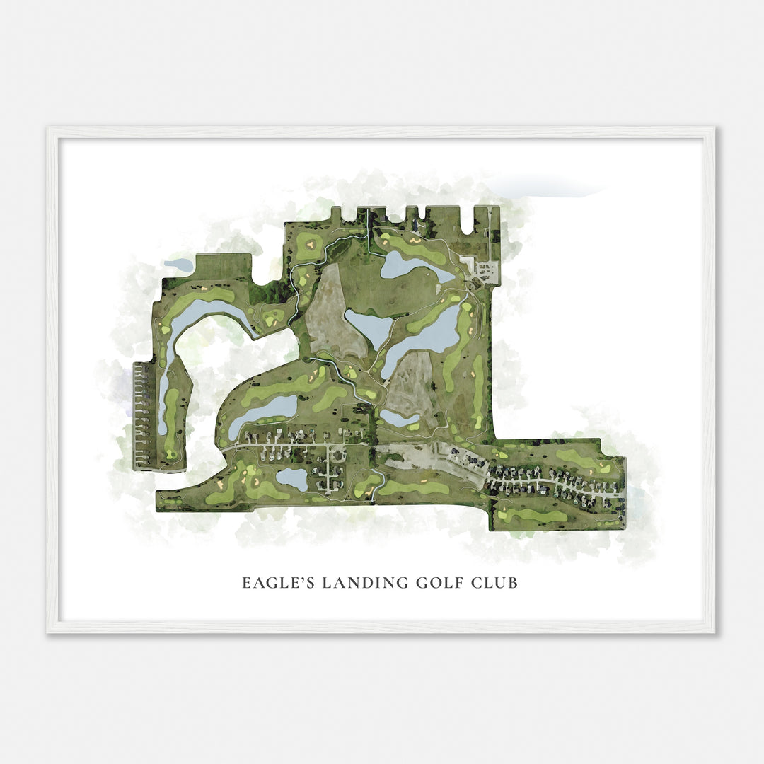 Print of Eagle'S Landing Golf Club Classic Map