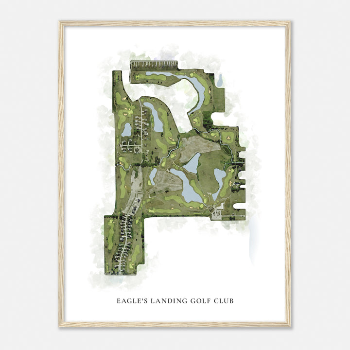Print of Eagle'S Landing Golf Club Classic Map
