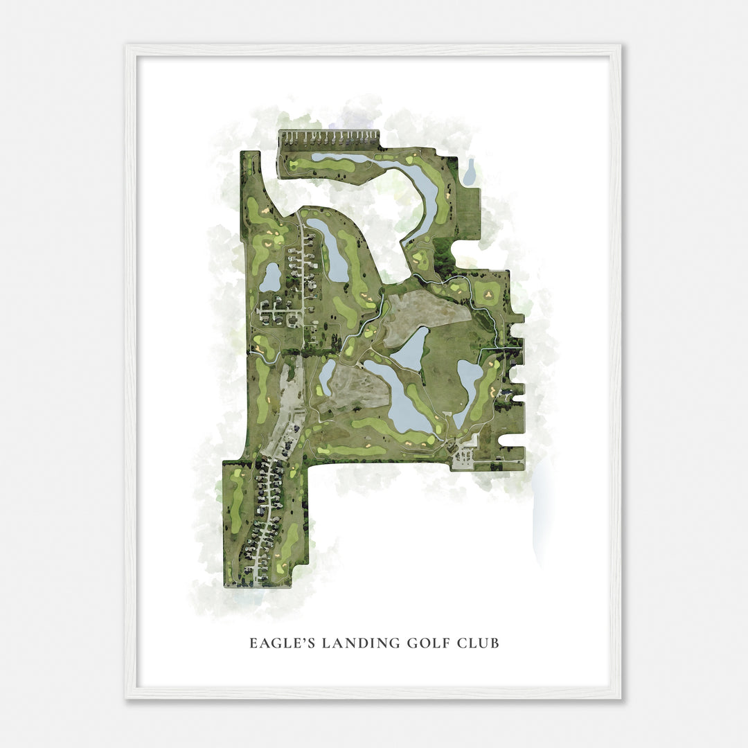 Print of Eagle'S Landing Golf Club Classic Map