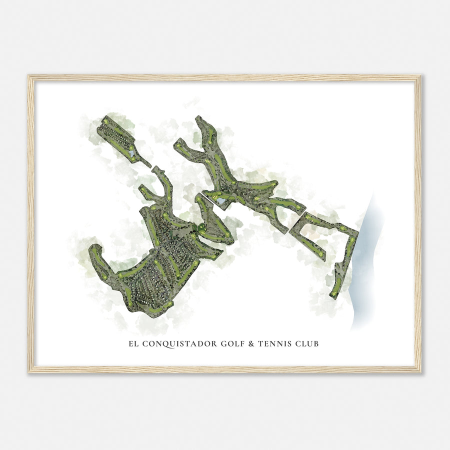 Print of El Conquistador Golf & Tennis Club Classic Map