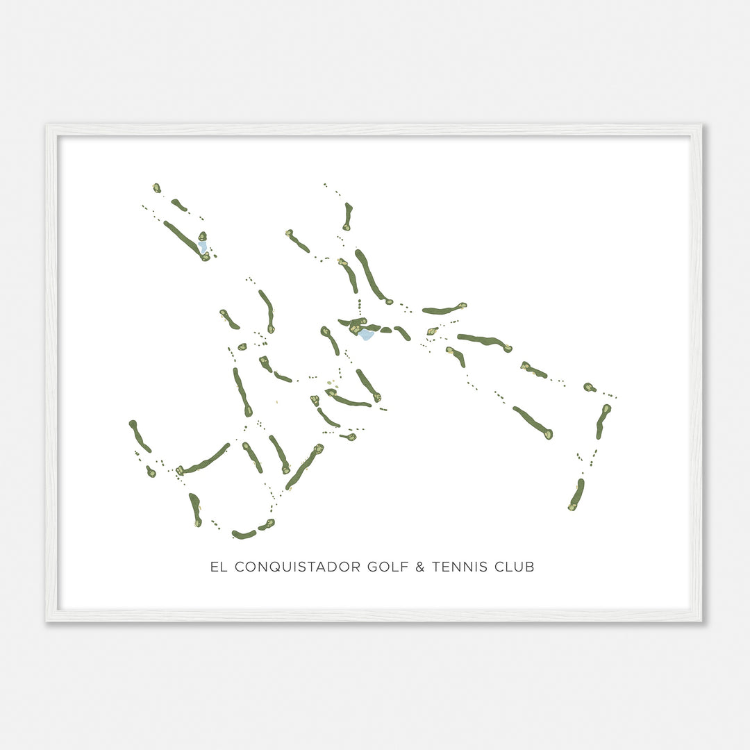 Print of El Conquistador Golf & Tennis Club Modern Map