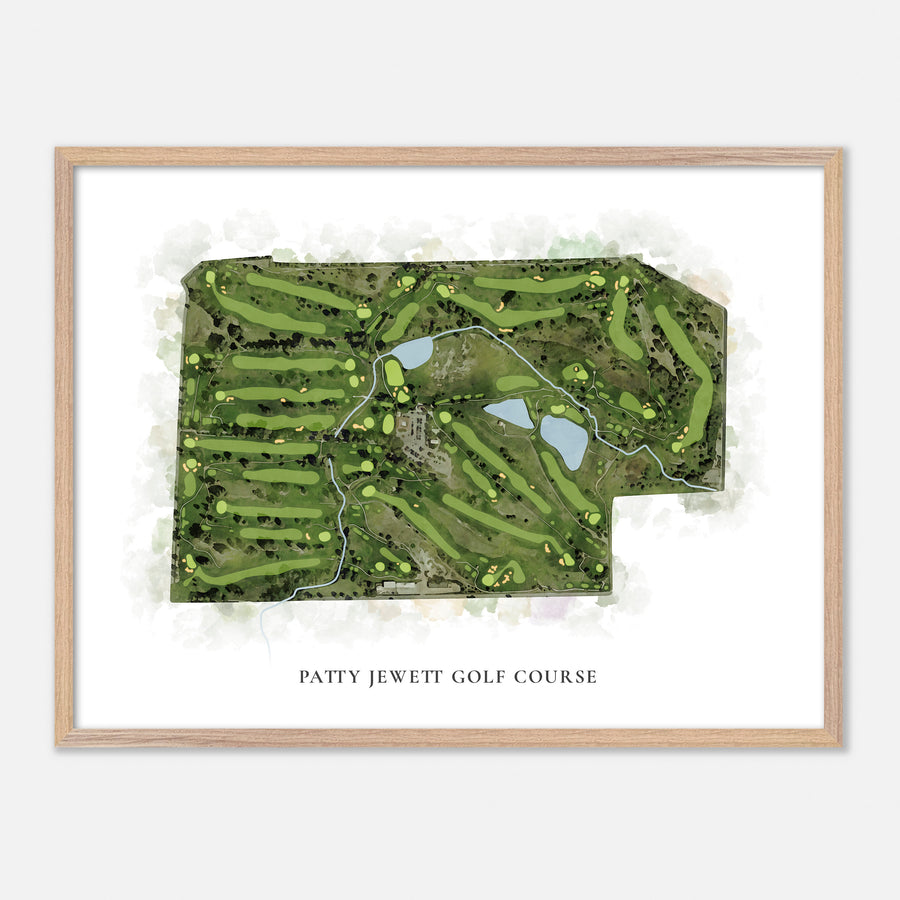 Print of Patty Jewett Golf Course Classic Map