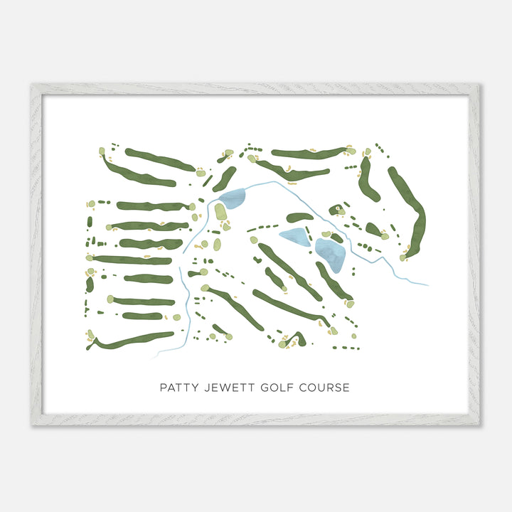 Print of Patty Jewett Golf Course Modern Map