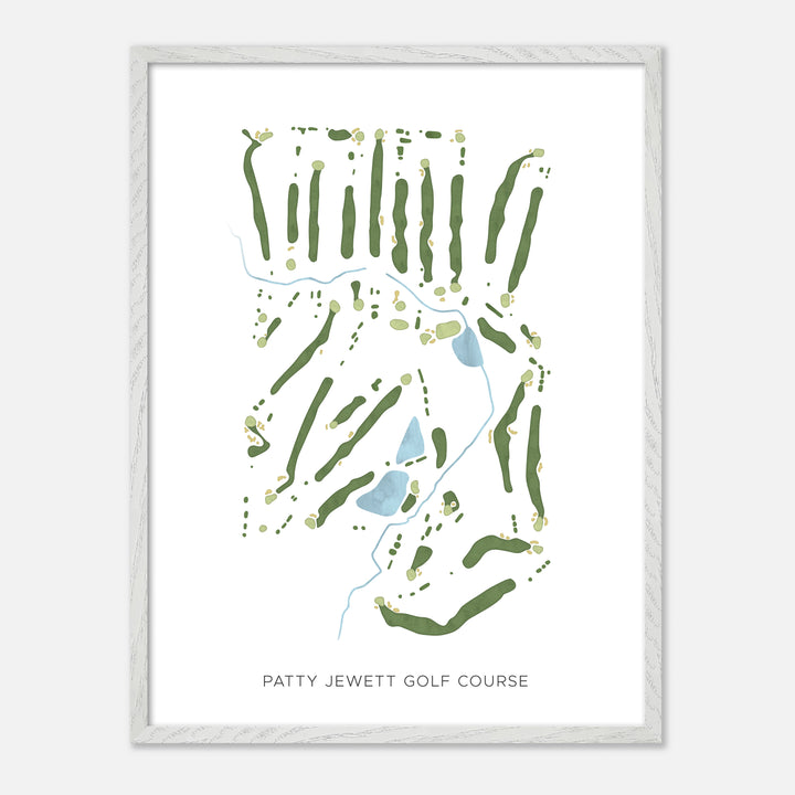 Print of Patty Jewett Golf Course Modern Map