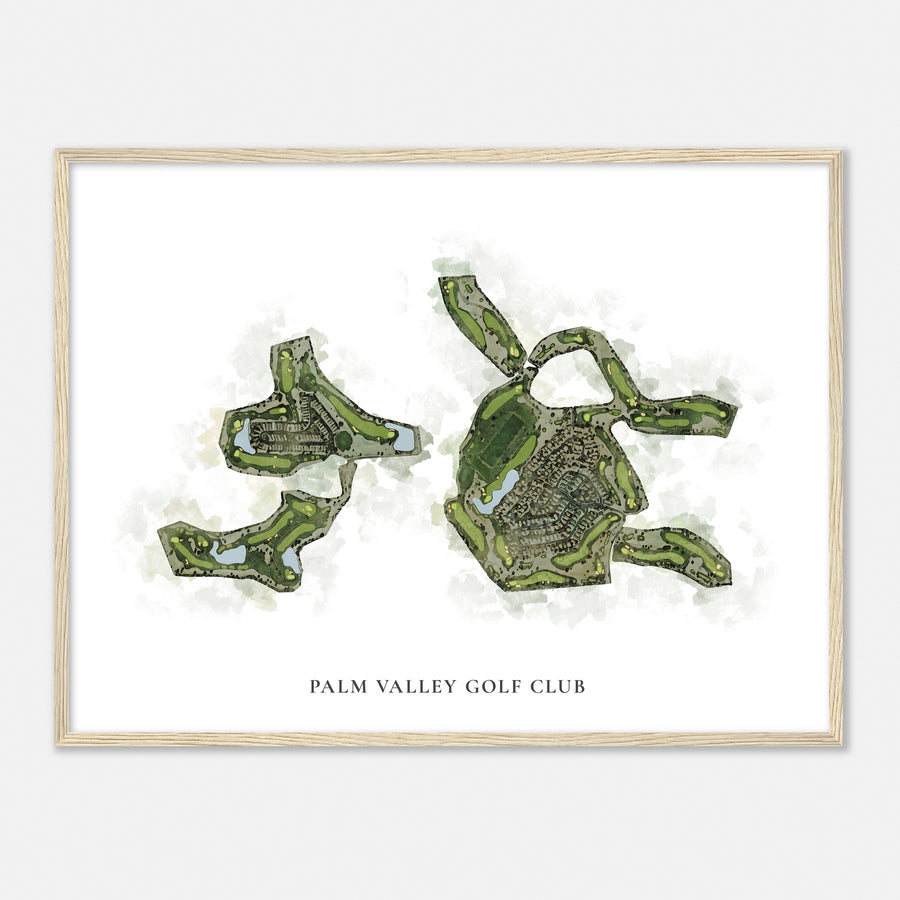 Print of Palm Valley Golf Club Classic Map