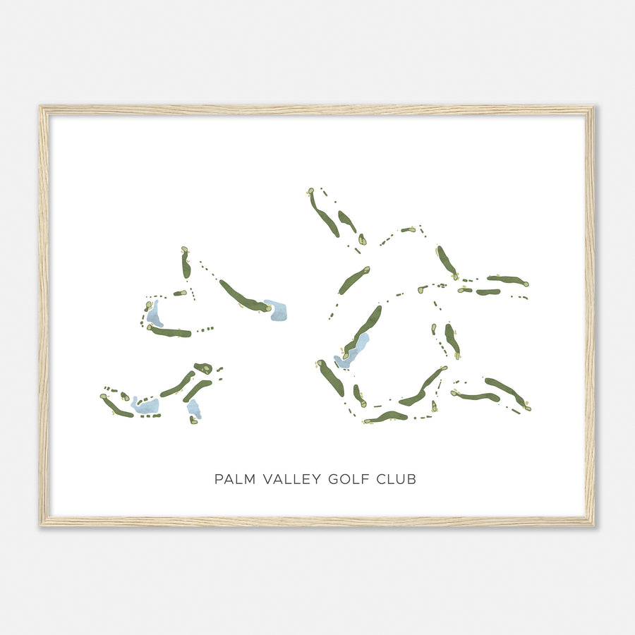 Print of Palm Valley Golf Club Modern Map