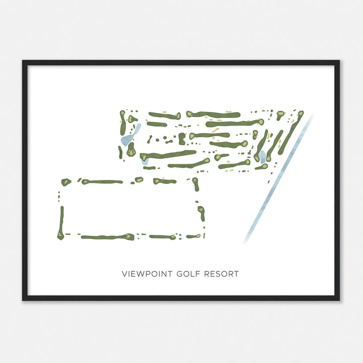 Print of Viewpoint Golf Resort Modern Map