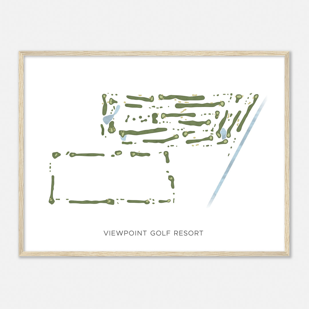 Print of Viewpoint Golf Resort Modern Map