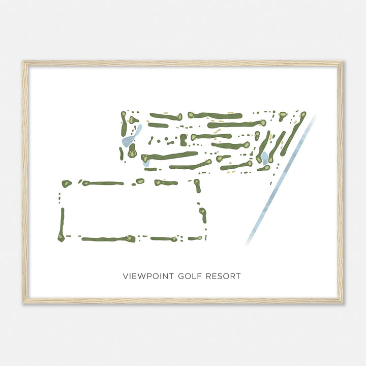 Print of Viewpoint Golf Resort Modern Map