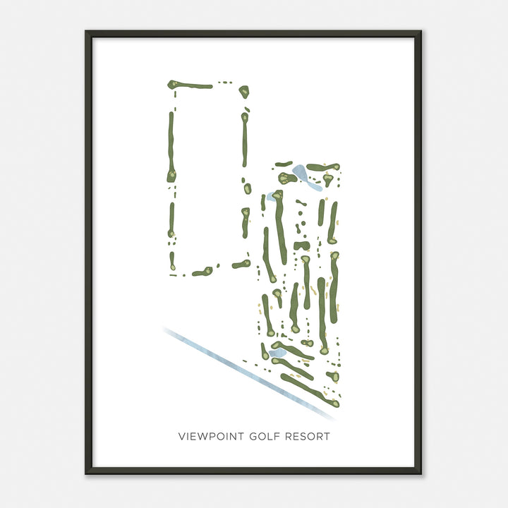 Print of Viewpoint Golf Resort Modern Map