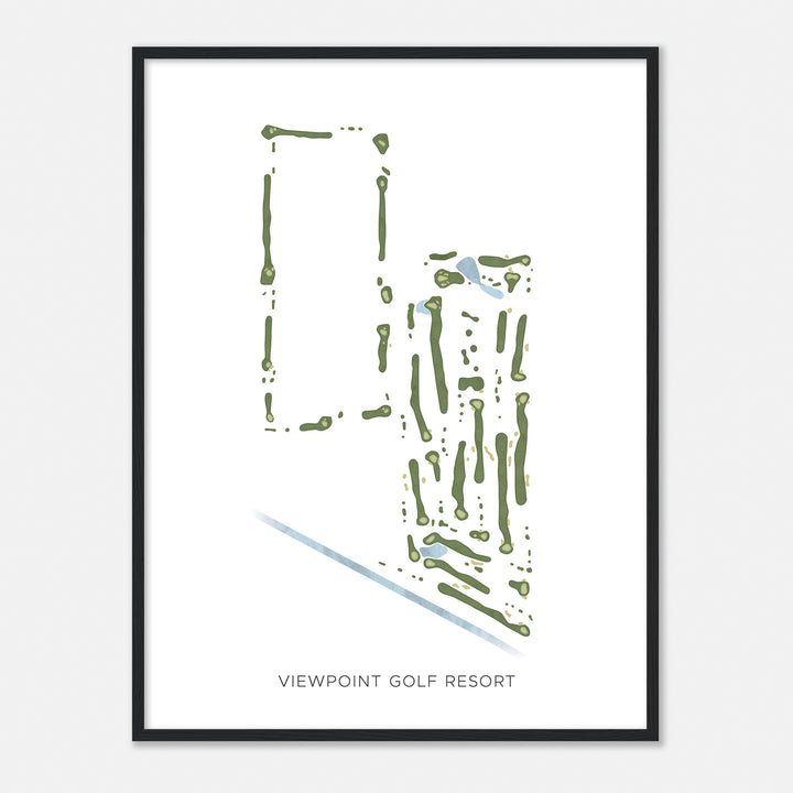 Print of Viewpoint Golf Resort Modern Map