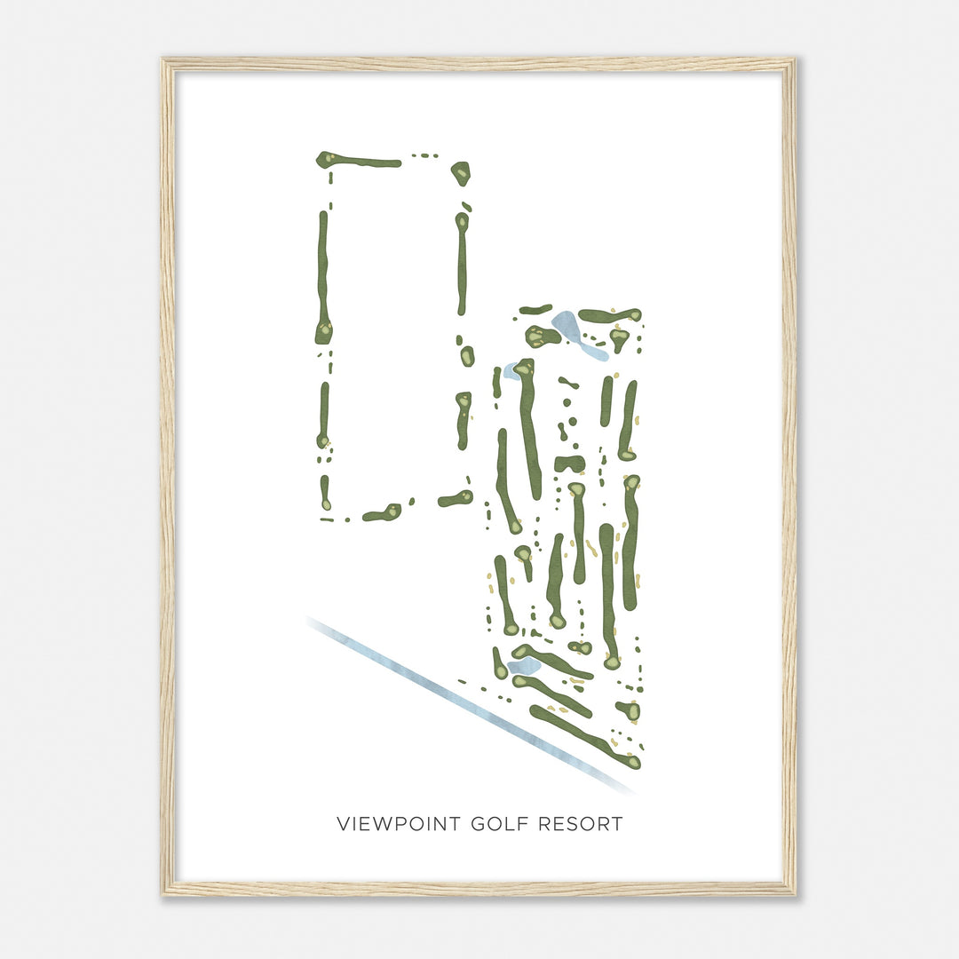 Print of Viewpoint Golf Resort Modern Map