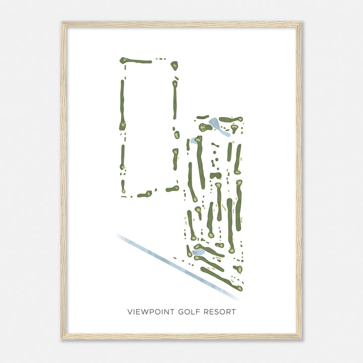 Print of Viewpoint Golf Resort Modern Map