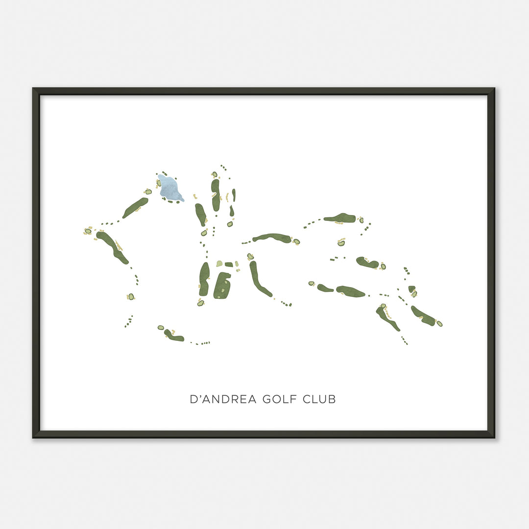 Print of D'Andrea Golf Club Modern Map