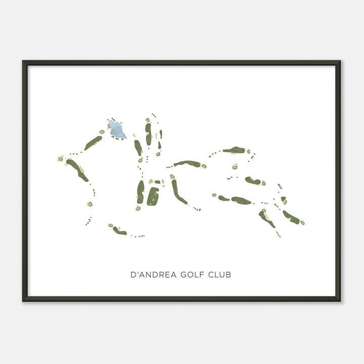 Print of D'Andrea Golf Club Modern Map