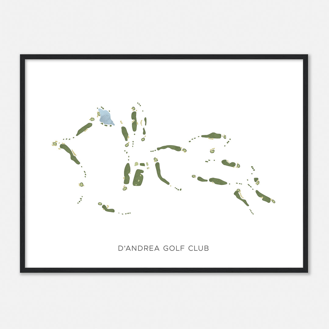 Print of D'Andrea Golf Club Modern Map