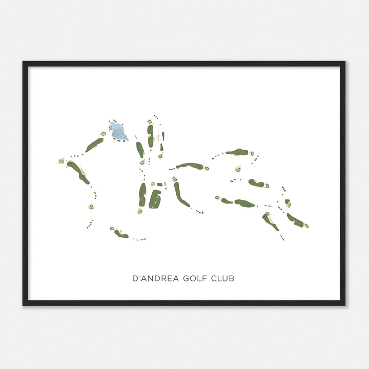 Print of D'Andrea Golf Club Modern Map