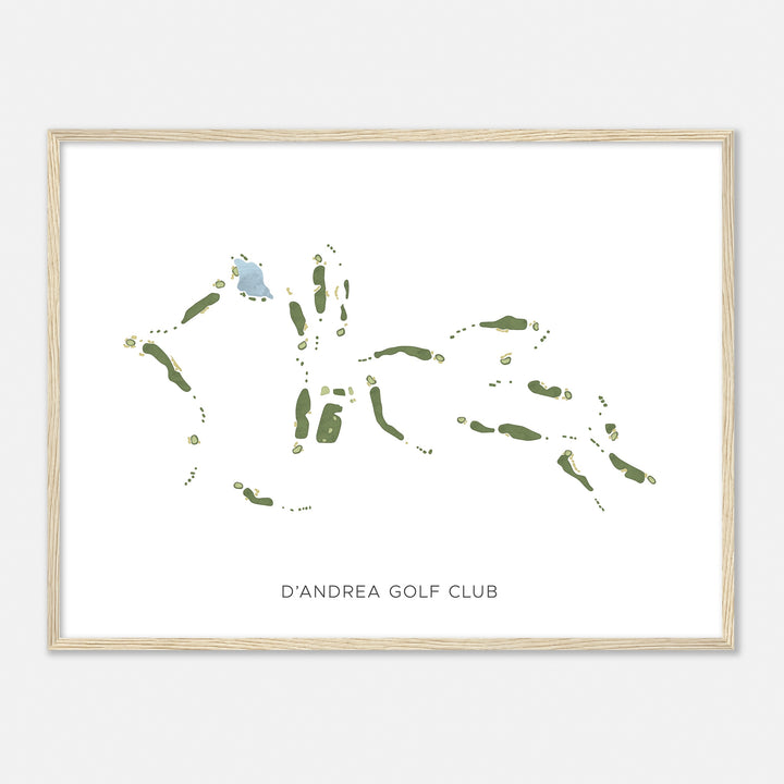 Print of D'Andrea Golf Club Modern Map