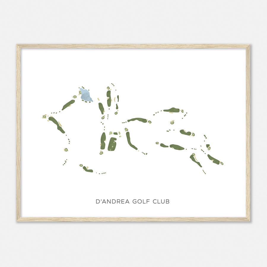 Print of D'Andrea Golf Club Modern Map