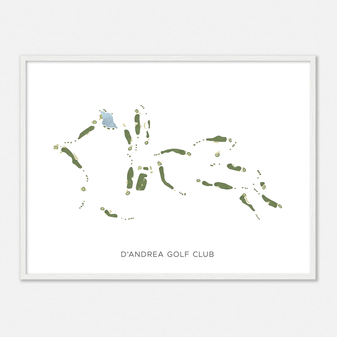 Print of D'Andrea Golf Club Modern Map