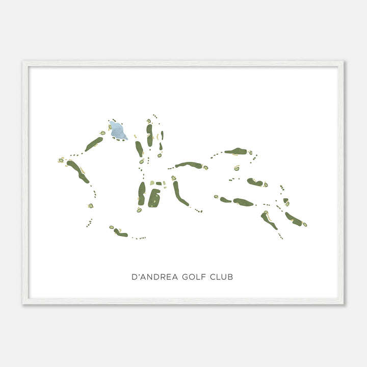 Print of D'Andrea Golf Club Modern Map