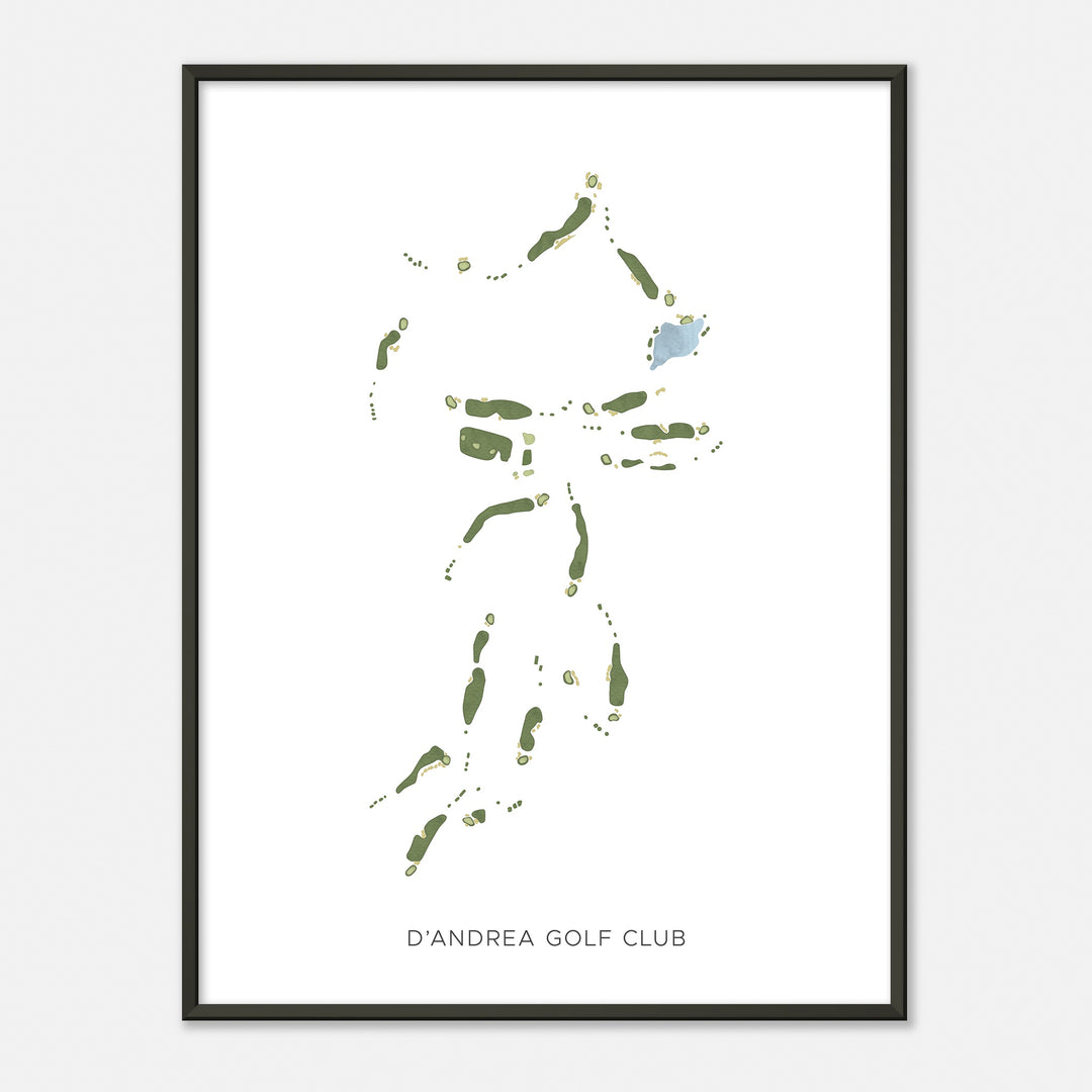Print of D'Andrea Golf Club Modern Map