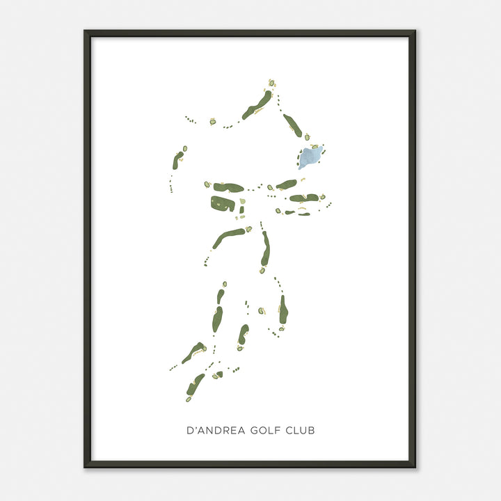Print of D'Andrea Golf Club Modern Map
