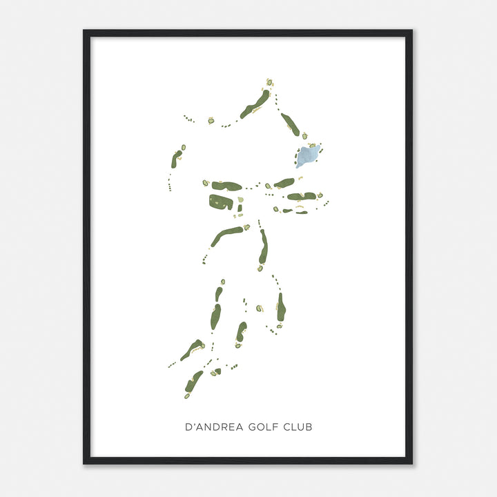 Print of D'Andrea Golf Club Modern Map