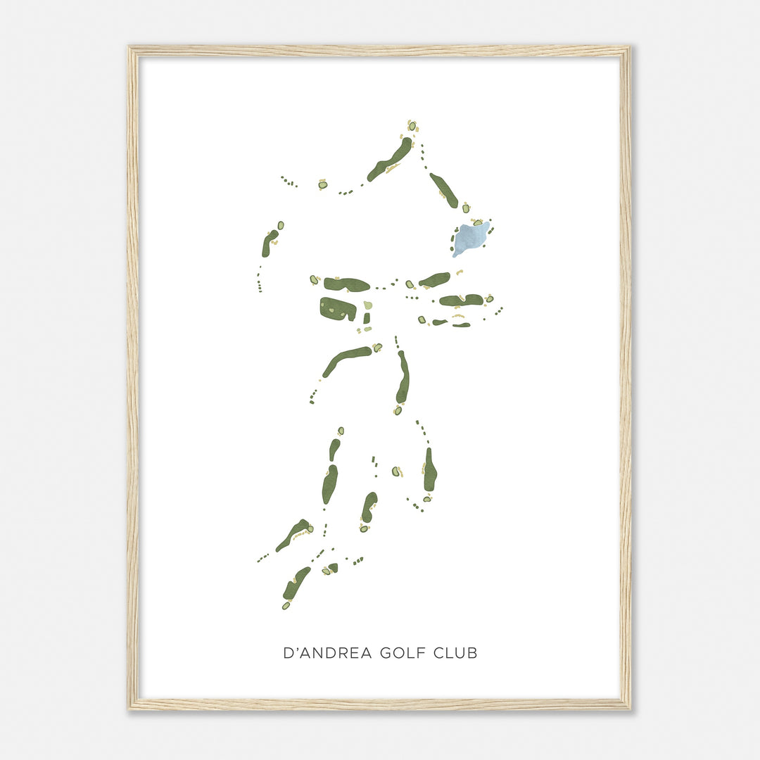 Print of D'Andrea Golf Club Modern Map