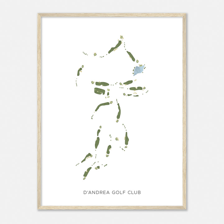 Print of D'Andrea Golf Club Modern Map
