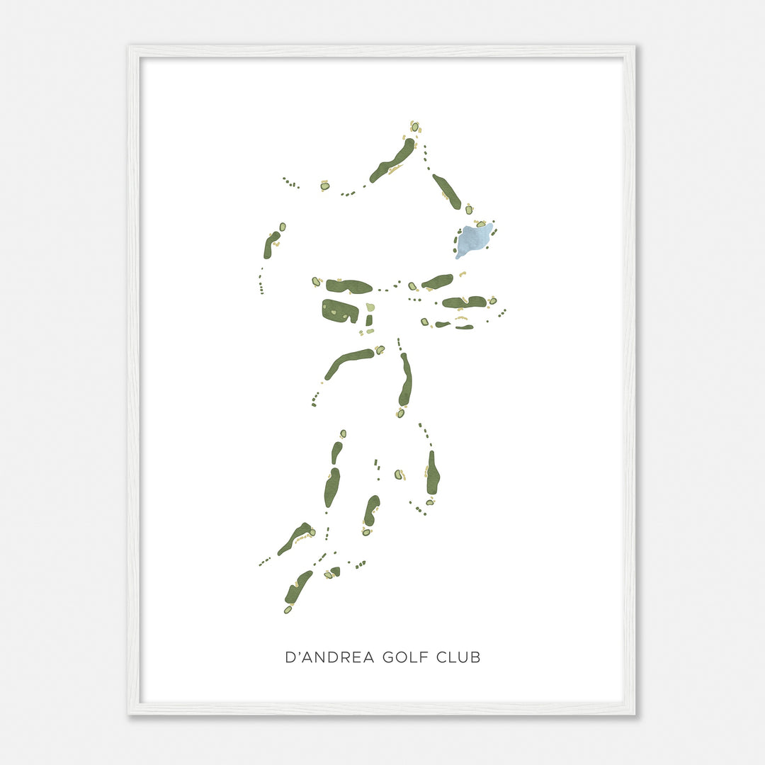 Print of D'Andrea Golf Club Modern Map