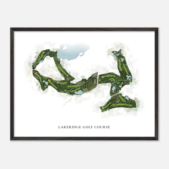 Print of Lakeridge Golf Course Classic Map