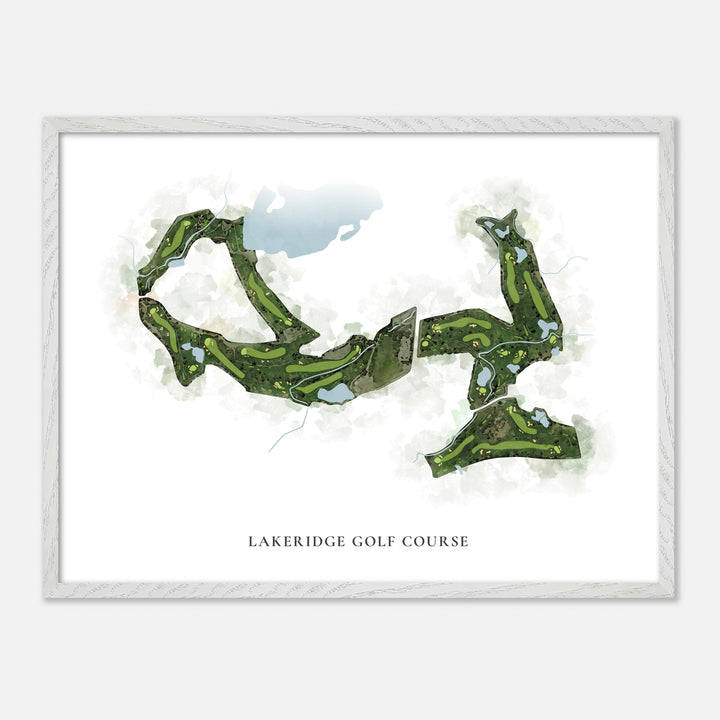 Print of Lakeridge Golf Course Classic Map