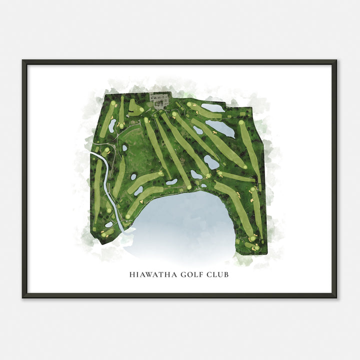 Print of Hiawatha Golf Club Classic Map