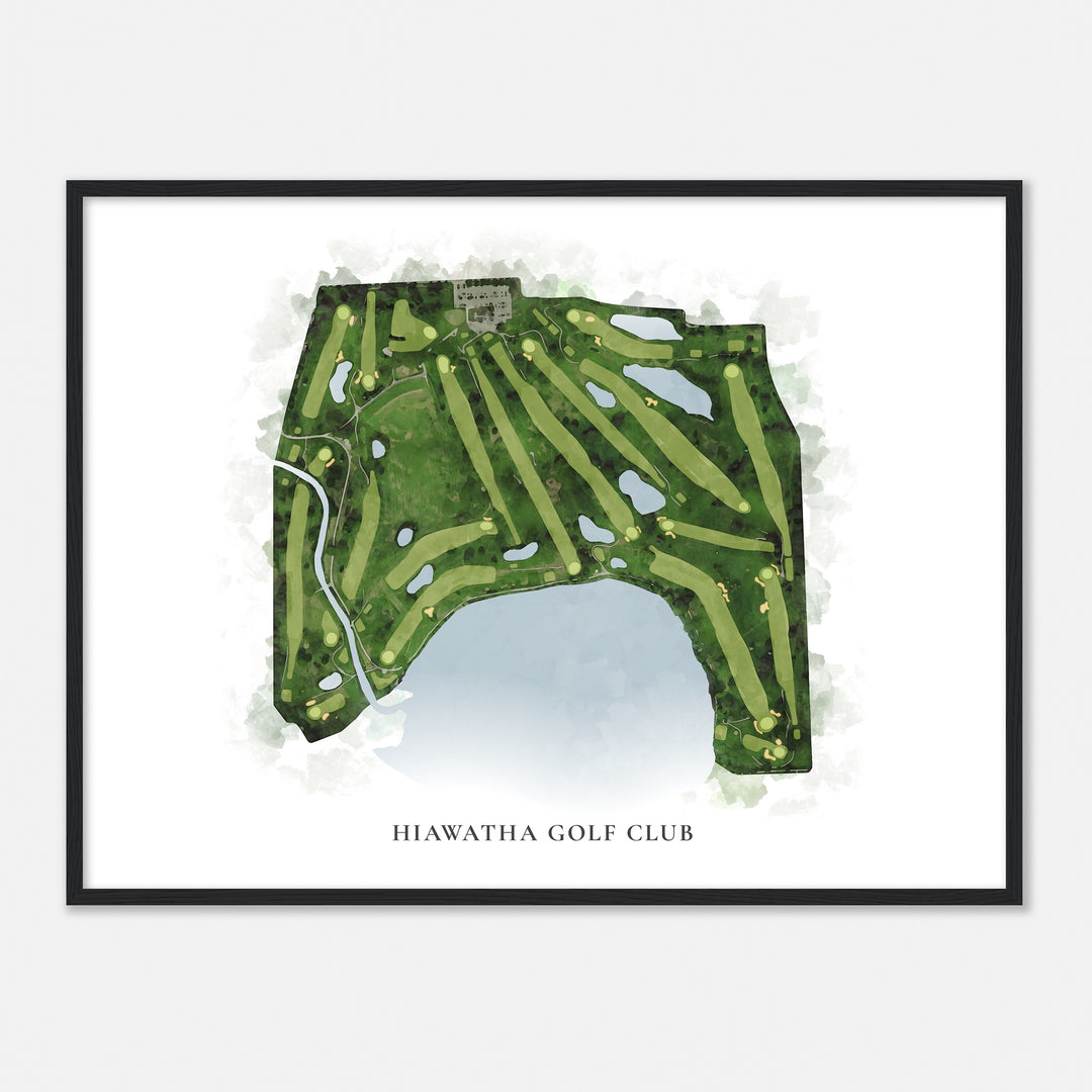 Print of Hiawatha Golf Club Classic Map