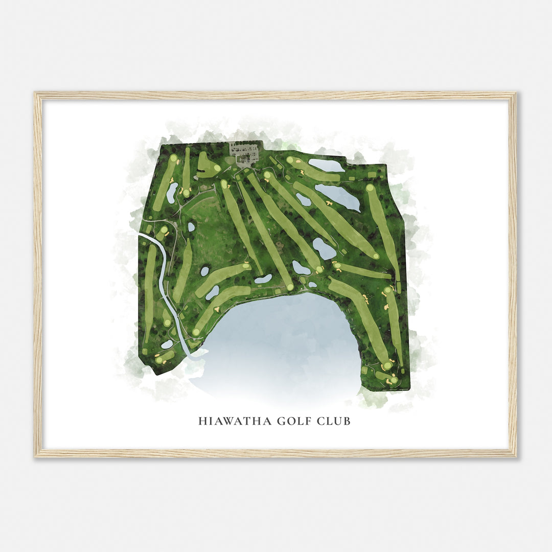 Print of Hiawatha Golf Club Classic Map