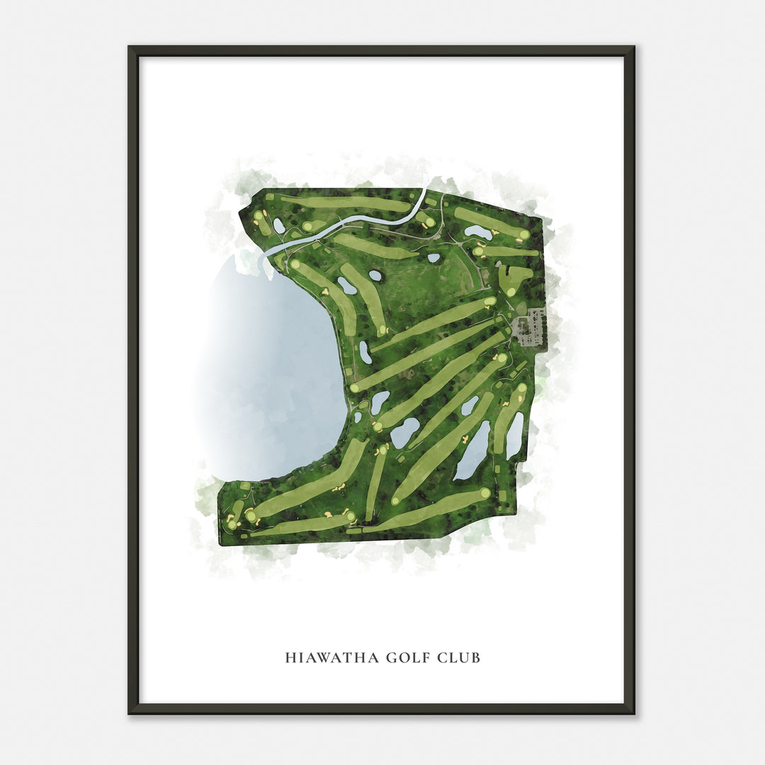 Print of Hiawatha Golf Club Classic Map