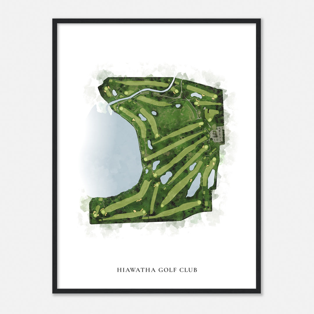 Print of Hiawatha Golf Club Classic Map