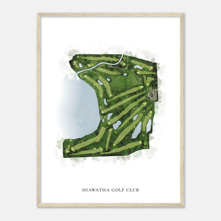 Print of Hiawatha Golf Club Classic Map