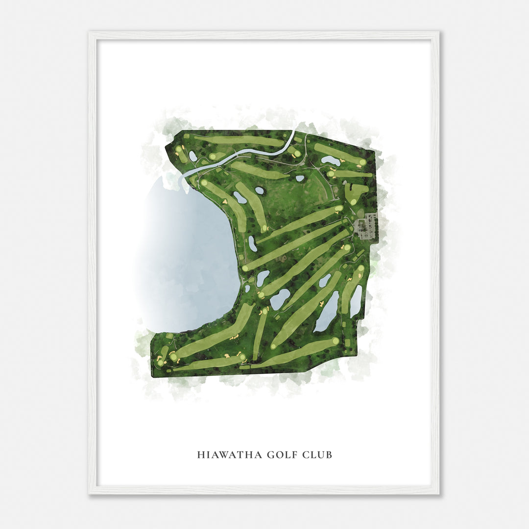 Print of Hiawatha Golf Club Classic Map