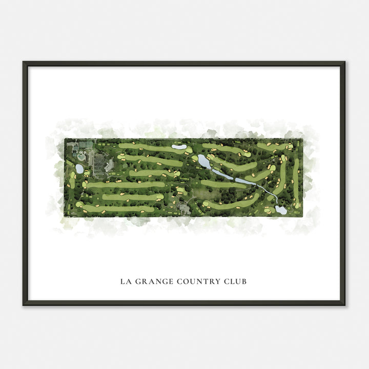 Print of La Grange Country Club Classic Map