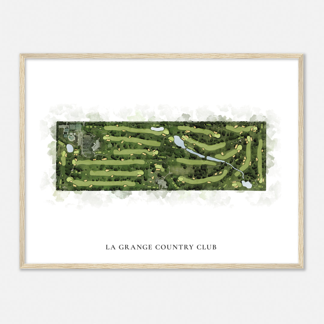 Print of La Grange Country Club Classic Map