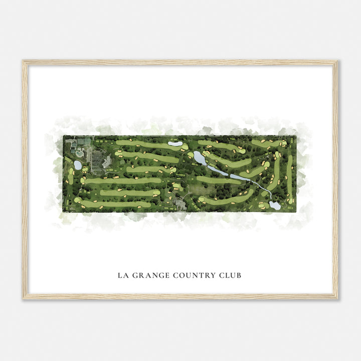 Print of La Grange Country Club Classic Map
