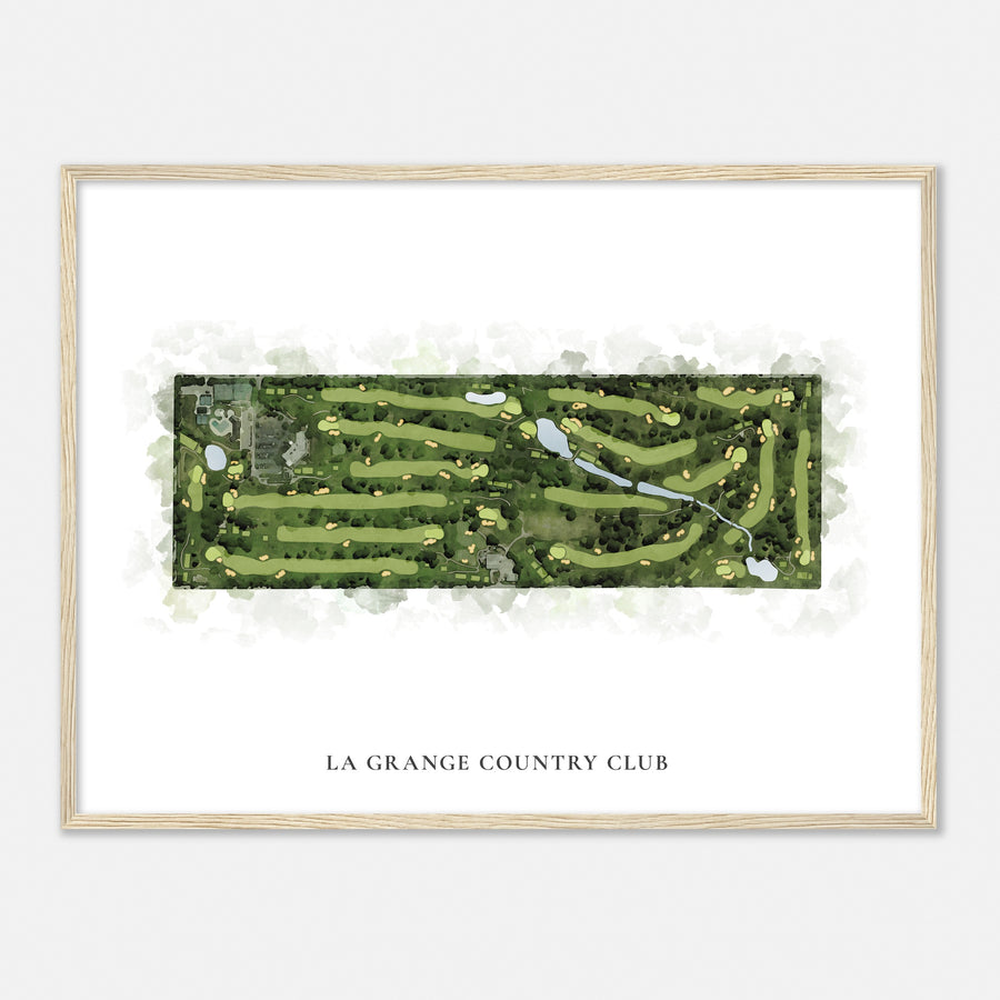 Print of La Grange Country Club Classic Map